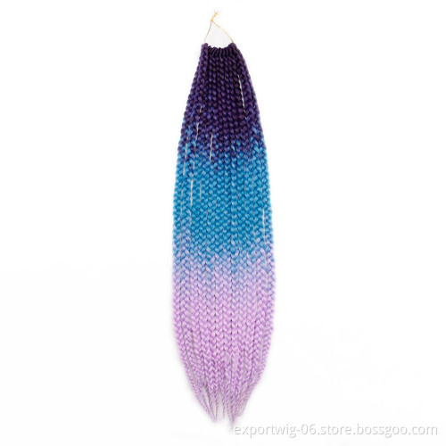 Ombre Colore Synthetic Jumbo Braiding Hair With Private Label Wholesale Crochet Box Braid Hair